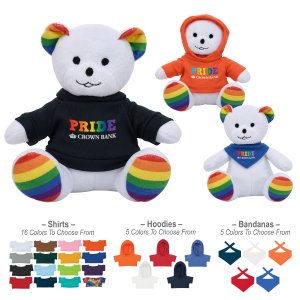 6" Rainbow Bear Plush