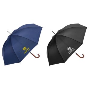 Shed Rain 48" Wood-Handled Auto-Open Stick Umbrella