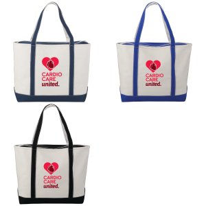 Tall Traveler 24oz Canvas Zipper Tote
