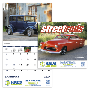 Street Rods - Stapled Calendar