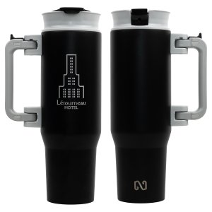 NAYAD Genesis 40 oz Stainless Steel Double-Wall Vacuum Insulated Mug with Foldable Handle