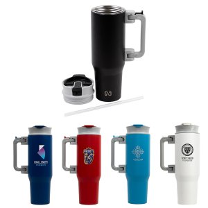 NAYAD Genesis 40 oz Stainless Steel Double-Wall Vacuum Insulated Mug with Foldable Handle