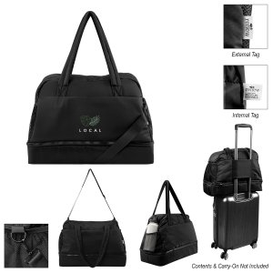 Double-Zip Drop-Bottom Duffel Bag