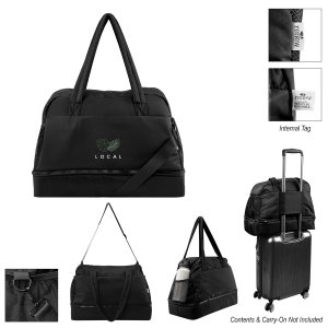 Double-Zip Drop-Bottom Duffel Bag