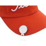 Ballmarker.golfers Hat Clip.silver.white