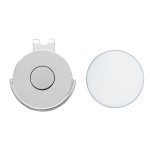 Ballmarker.golfers Hat Clip.silver.white