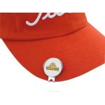 Ballmarker.golfers Hat Clip.silver.white