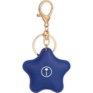 Lucky Star Leatherette Keychain Charm