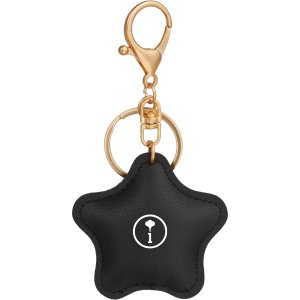 Lucky Star Leatherette Keychain Charm