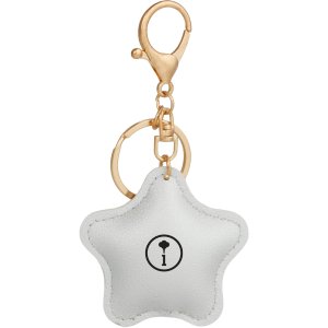 Lucky Star Leatherette Keychain Charm