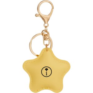 Lucky Star Leatherette Keychain Charm