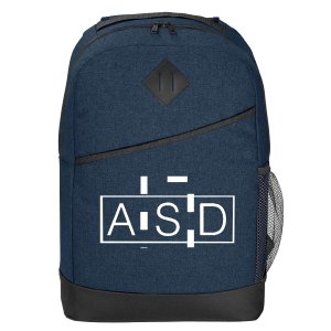 Polycanvas Laptop Backpack with Mesh Pocket