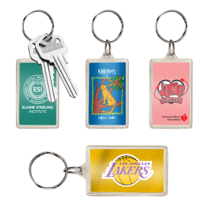 Rectangle Insert Keychain