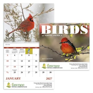 Birds of North America - Spiral Calendar