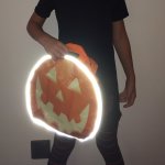 Reflective Jack-O-Lantern Halloween Tote Bag