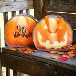 Reflective Jack-O-Lantern Halloween Tote Bag