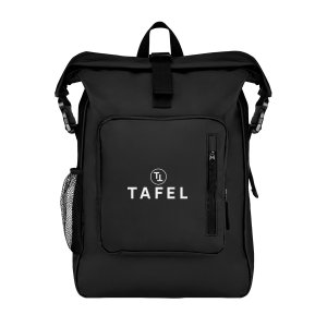 Matte Tarpaulin Roll-Top Laptop Backpack