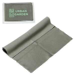 6" x 6" Microfiber Cleaning Cloth in Clear PVC Case