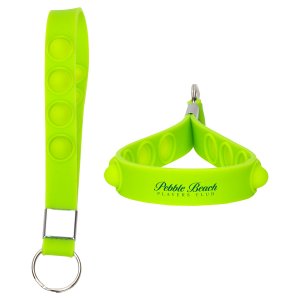 Poppy Pop Stress Keychain