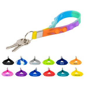 Poppy Pop Stress Keychain