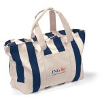 Sail Away Striped Canvas Tote