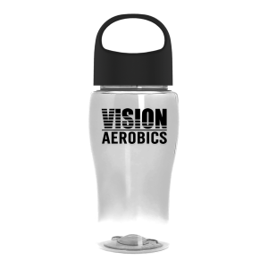 Jr. Crystal Color Bottle with Oval Crest Lid - 18 oz.