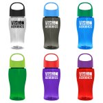 Jr. Crystal Color Bottle with Oval Crest Lid - 18 oz.