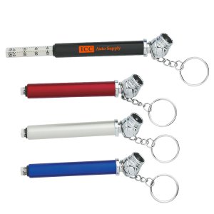 Pocket Pit Stop Tire Gauge Key Chain