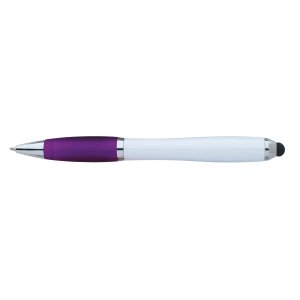 Hourglass White Barrel Stylus Pen