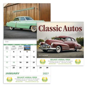 Classic Autos - Spiral Calendar