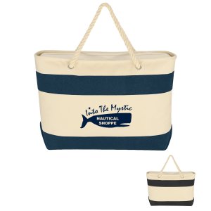 Sailaway Canvas Tote with Rope Handles