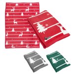 Cabin Pines Holiday Blanket