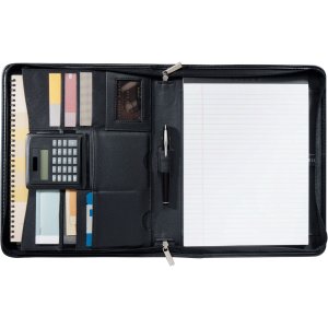 The Big Apple Leather Zip Padfolio