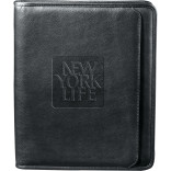 The Big Apple Leather Zip Padfolio