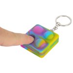 Square Pop-It Fidget Key Ring