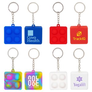 Square Pop-It Fidget Key Ring