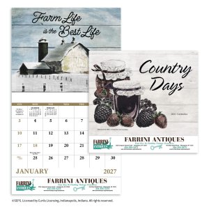 Country Days - Stapled Calendar