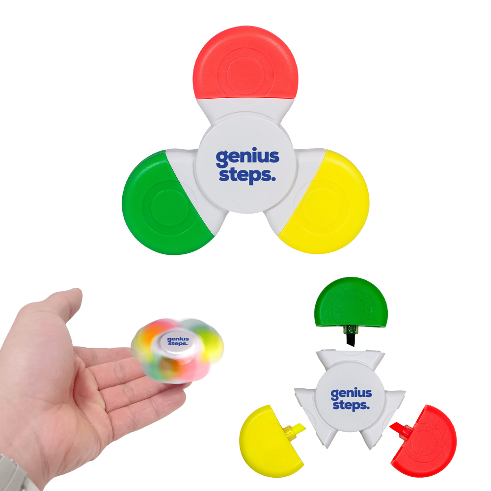 Fidget Spinner 3 Color Highlighter