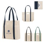 Market Day Canvas Pocket Tote