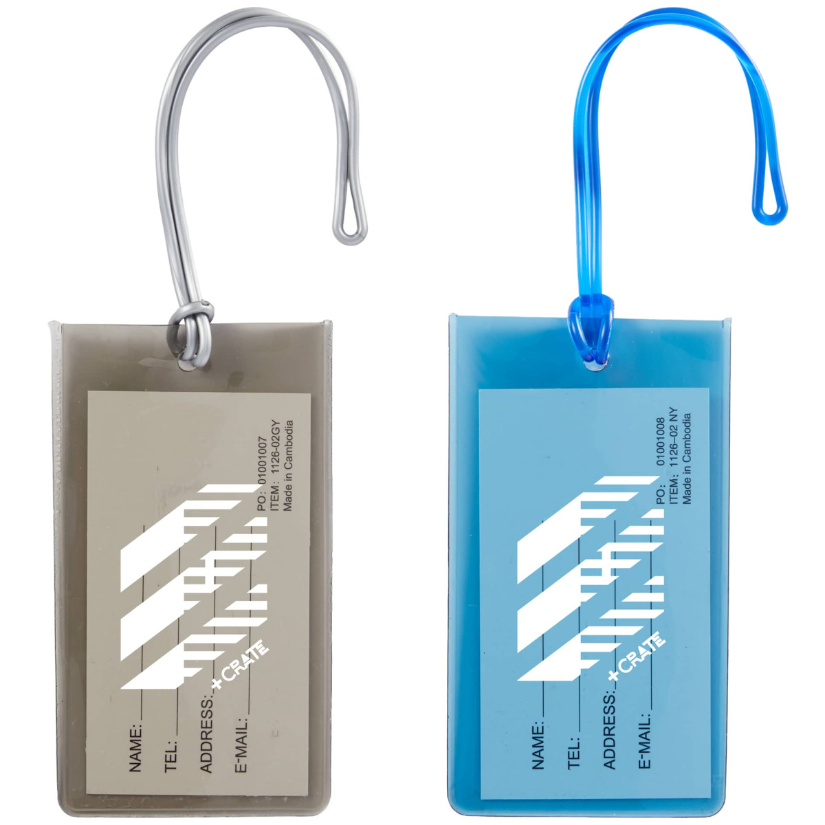 Clear Jelly Luggage Tag