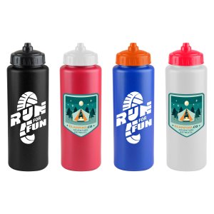 Hydrate & Play Sport Bottle with Valve Lid - 32 oz.