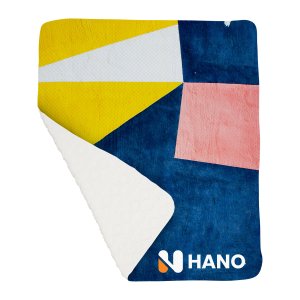 Argyle Sherpa Knit Throw Blanket 50x60