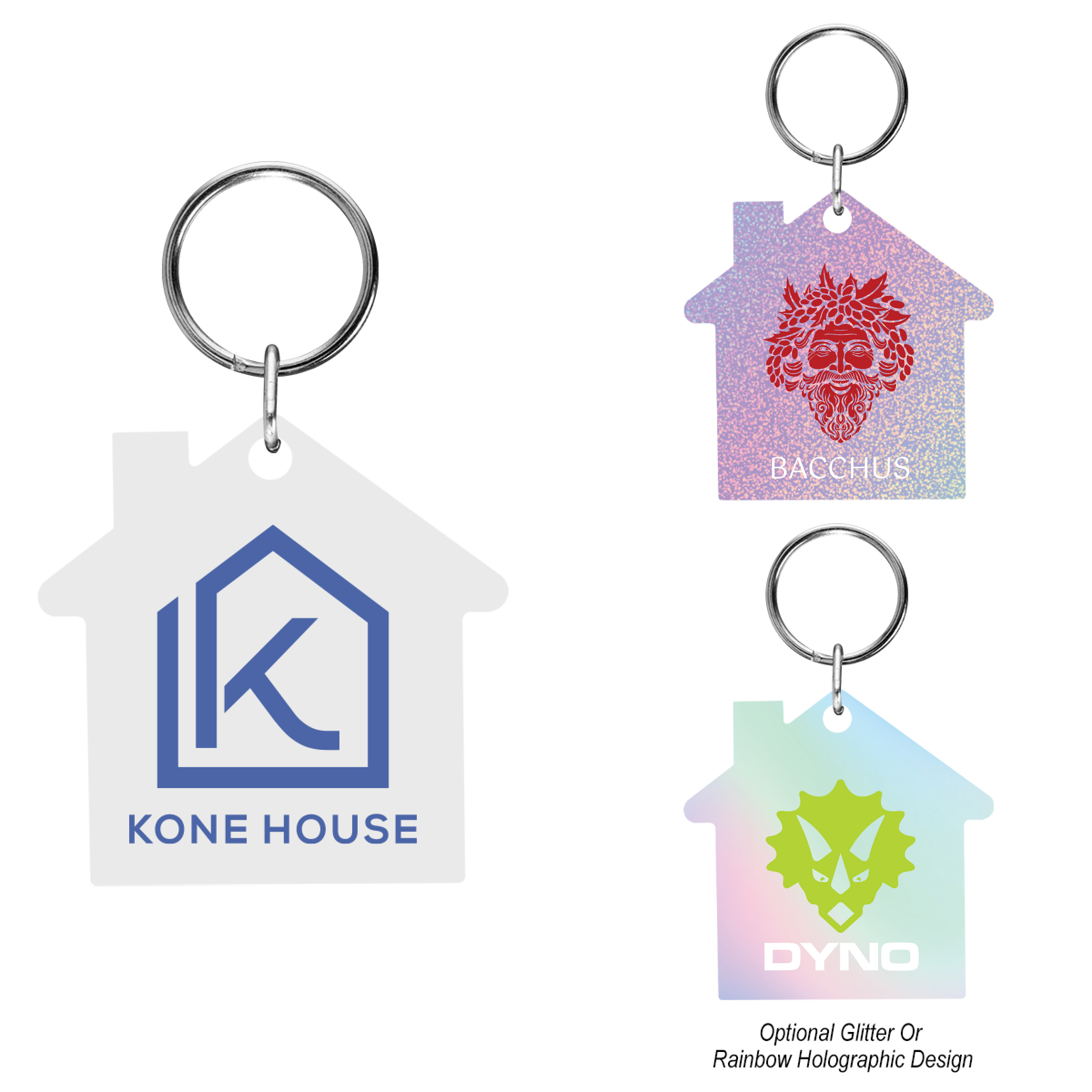 House Shaped Acrylic Key Tag