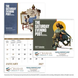 The Saturday Evening Post Illustrations by Norman Rockwell – Spiral Calendar