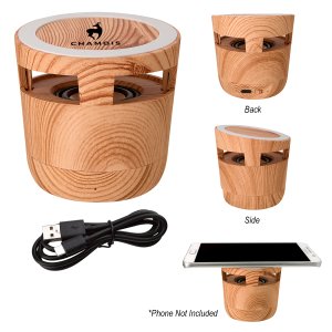 Tech Harmony Woodgrain Charger Speaker