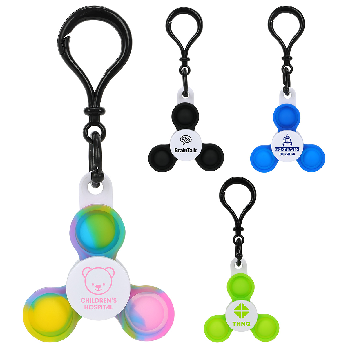 Pop, Spin and Go Keyring