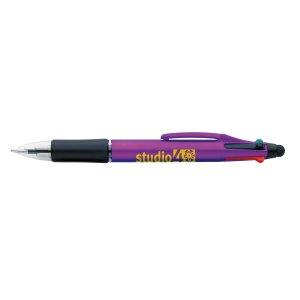 Metallic 4-Color Stylus Pen