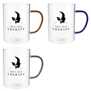 Color Splash Glass Mug 13.5 oz
