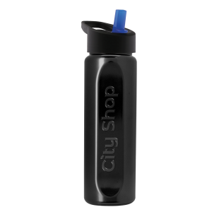 GripMate Embossed Bottle with Flip-Straw Lid - 26 oz.