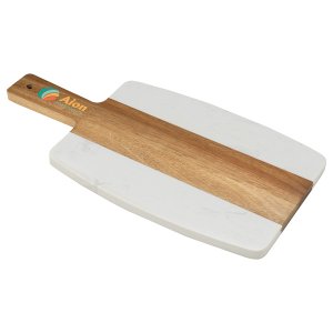 Acacia-Meets-Marble Serving Board